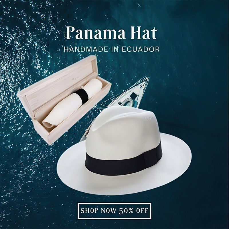 🌿Klassischer Panamahut - Handgefertigt