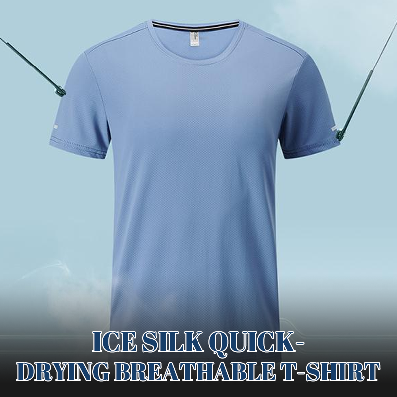 Ice Silk Schnell trocknendes, atmungsaktives T-Shirt