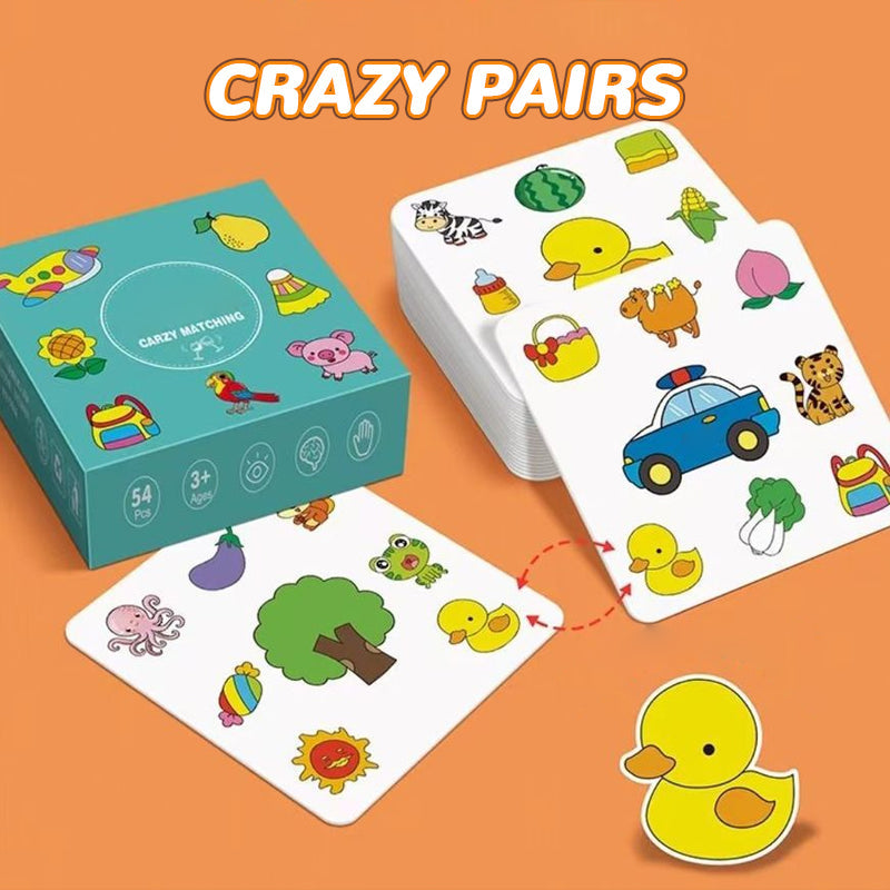 Crazy Pair of Collision Lernspielkarten für Kinder