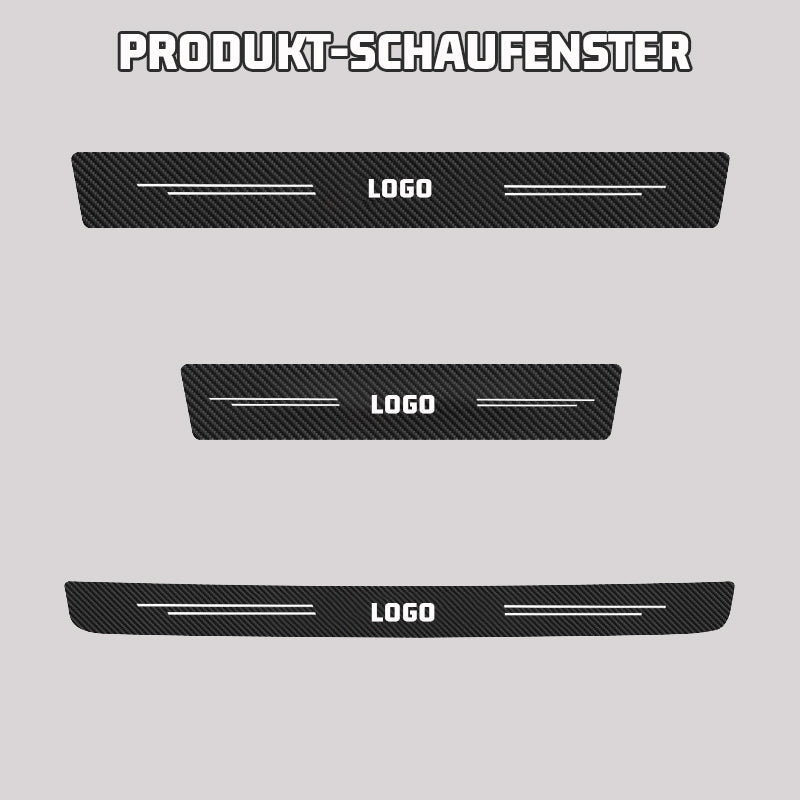 Aufkleber für Autotürschwellen aus Carbon(4 Stück)