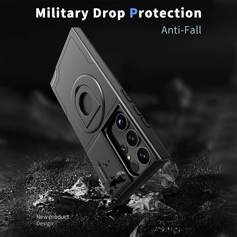 Samsung Military Grade Shockproof Case with Ring Kickstand